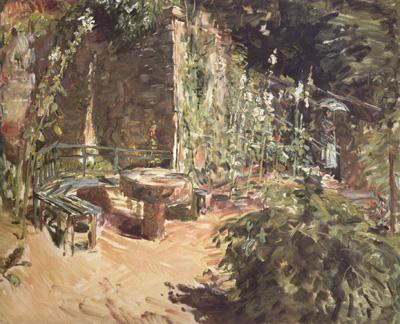 Max Slevogt Sunny Garden Corner in Neukastel (nn02) oil painting picture